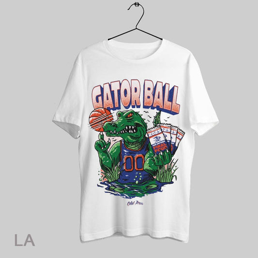 Top Gator Ball Florida Gators Basketball Ncaa Final Tour San Antonio 2025 Mascot T Shirt Sweatshirt Hoodie Shirt