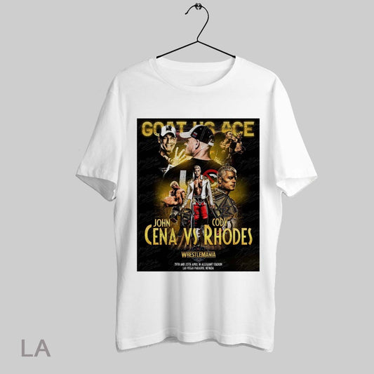 Top Goat Vs Ace John Cena Vs Cody Rhodes Wrestlemania 41 19th And 20th April In Allegiant Stadium Las Vegas Paradise T Shirt Sweatshirt Hoodie Shirt