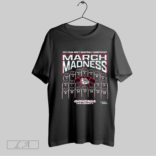 Top Gonzaga Bulldogs University Ncaa 2025 Division I Mens Basketball Championship Jersey March Madness T Shirt Sweatshirt Hoodie Shirt