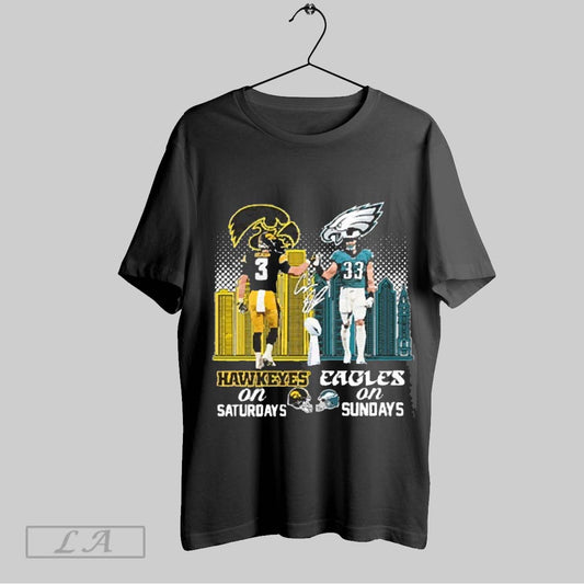 Top Hawkeyes On Saturdays Eagles On Sundays 2025 T Shirt Sweatshirt Hoodie Shirt