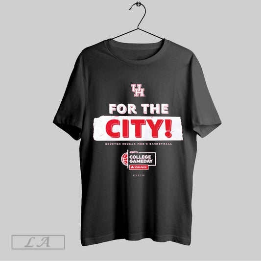 Top Houston Cougar Mens Hoops For The City 2025 College Gameday T Shirt Sweatshirt Hoodie Shirt