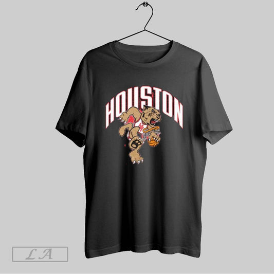 Top Houston Cougars Basketball Dunking Mascot T Shirt Sweatshirt Hoodie Shirt