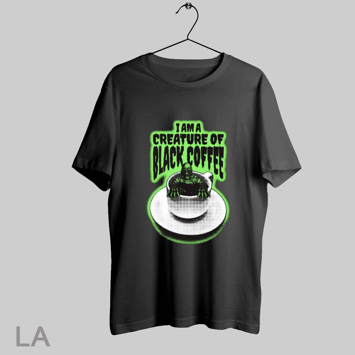 Top I Am A Creature Of Black Coffee Von Glitschka Painting T Shirt Sweatshirt Hoodie Shirt