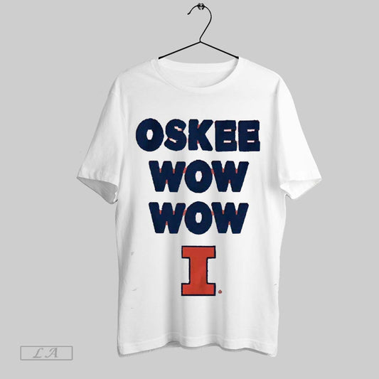 Top Illinois Fighting Illini Team Slogan Oskee Wow Wow Big Ten Conference 2025 T Shirt Sweatshirt Hoodie Shirt