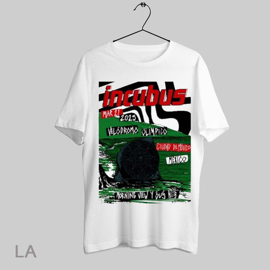 Top Incubus Morning View Y Sus Hits Mexico March 21st 2025 Event T Shirt Sweatshirt Hoodie Shirt