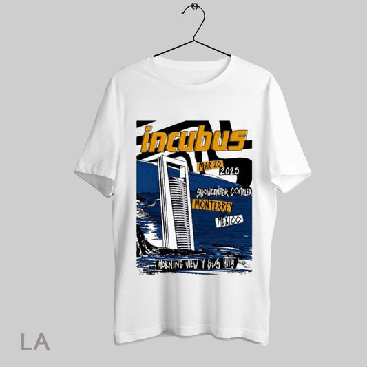 Top Incubus Morning View Y Sus Hits Showcenter Complex Monterrey Mexico March 20th 2025 T Shirt Sweatshirt Hoodie Shirt
