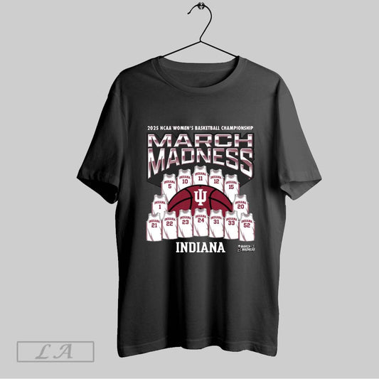 Top Indiana Hoosiers Ncaa Womens Basketball Championship Jersey Team March Madness 2025 Logos T Shirt Sweatshirt Hoodie Shirt