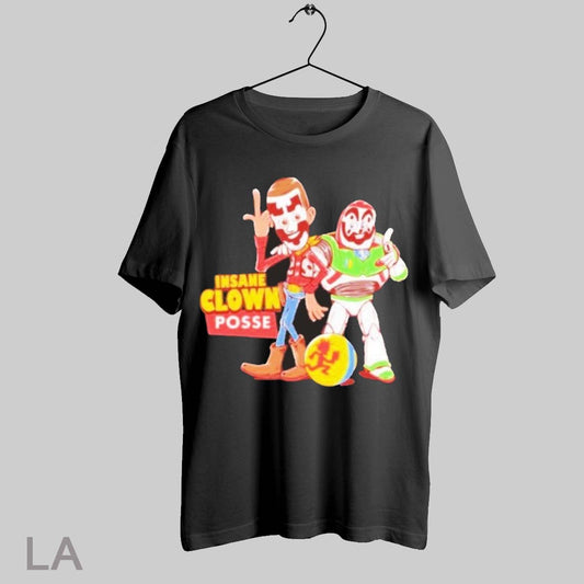 Top Insane Clown Posse X Toy Story Woody And Buzz Lightyear T Shirt Sweatshirt Hoodie Shirt