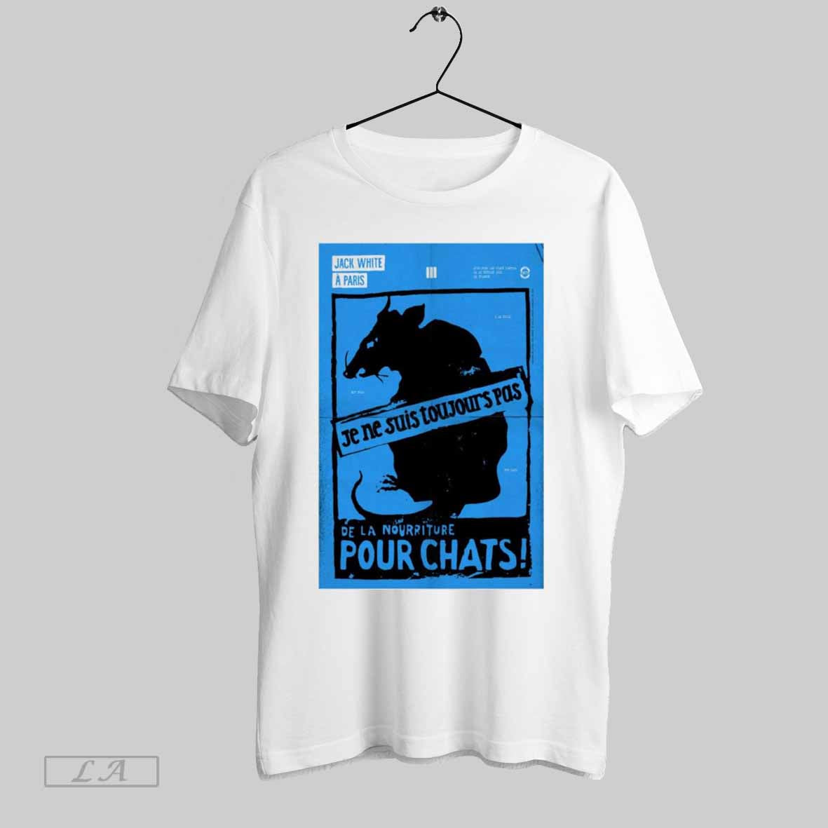 Top Jack White February 22 2025 Le Trianon In Paris De La Nourriture Pour Chats T Shirt Sweatshirt Hoodie Shirt
