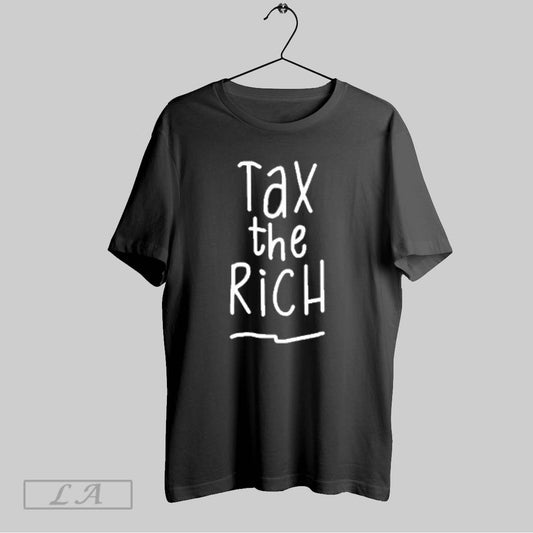 Top Jan Van Aken Wearing Tax The Rich T Shirt Sweatshirt Hoodie Shirt