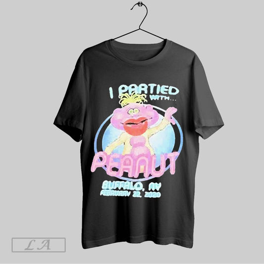 Top Jeff Dunham I Partied With Peanut 2025 T Shirt Sweatshirt Hoodie Shirt