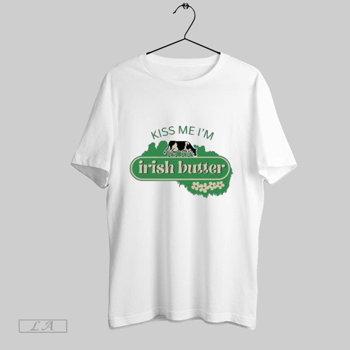 Top Jen Razavi Kiss Me Im Irish Butter Cow T Shirt Sweatshirt Hoodie Shirt