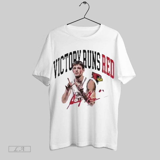 Top Johnny Kinziger Victory Runs Red T Shirt Sweatshirt Hoodie Shirt
