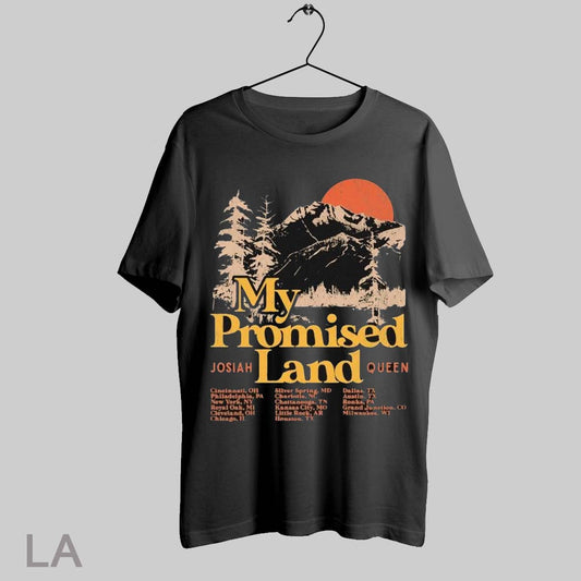 Top Josiah Queen My Promised Land Tour 2025 T Shirt Sweatshirt Hoodie Shirt