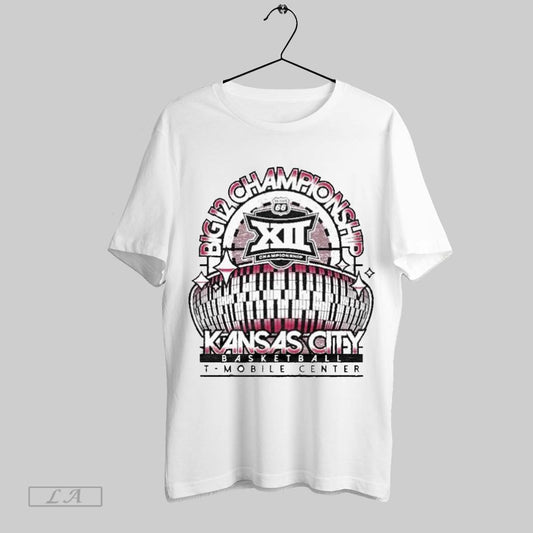 Top Kansas City Basketball T Mobile Center 2025 Big 12 Championship T Shirt Sweatshirt Hoodie Shirt