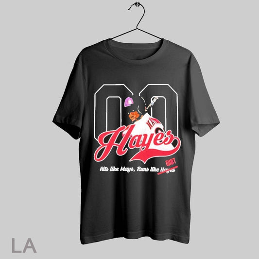 Top Kebryan Hayes Pittsburgh Pirates Hits Like Mays Runs Like Shit T Shirt Sweatshirt Hoodie Shirt