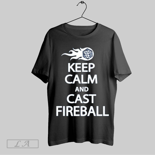 Top Keep Calm And Cast Fireball T Shirt Sweatshirt Hoodie Shirt
