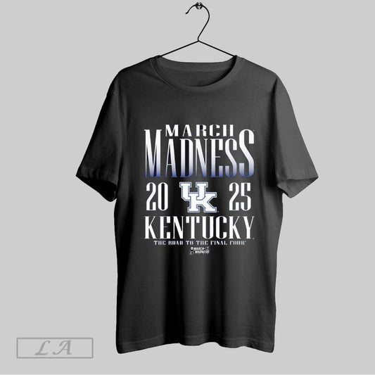 Top Kentucky Wildcats Ncaa 2025 Road To The Final Tour March Madness T Shirt Sweatshirt Hoodie Shirt