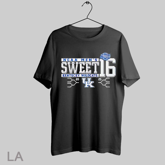 Top Kentucky Wildcats Sweet 16 2025 Mens March Madness T Shirt Sweatshirt Hoodie Shirt