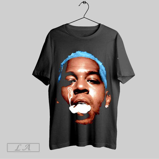Top Kid Cudi Smoking Big Head Shirt Sweatshirt Hoodie Shirt
