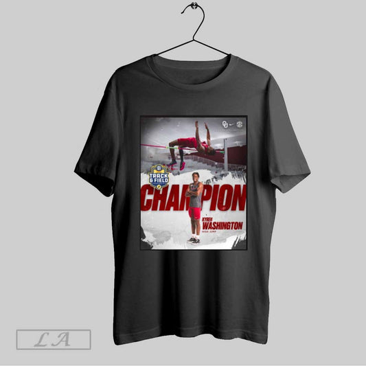 Top Kyren Washington Oklahoma Track And Field Takes The 2025 Sec Champion High Jump Poster T Shirt Sweatshirt Hoodie Shirt
