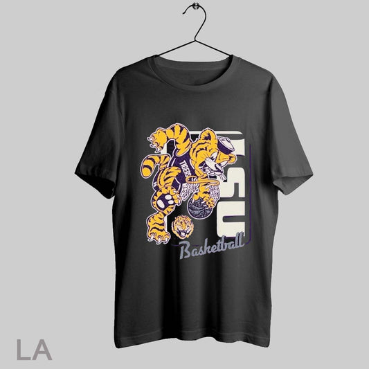 Top Lsu Tigers Mascot Dunk March Madness T Shirt Sweatshirt Hoodie Shirt