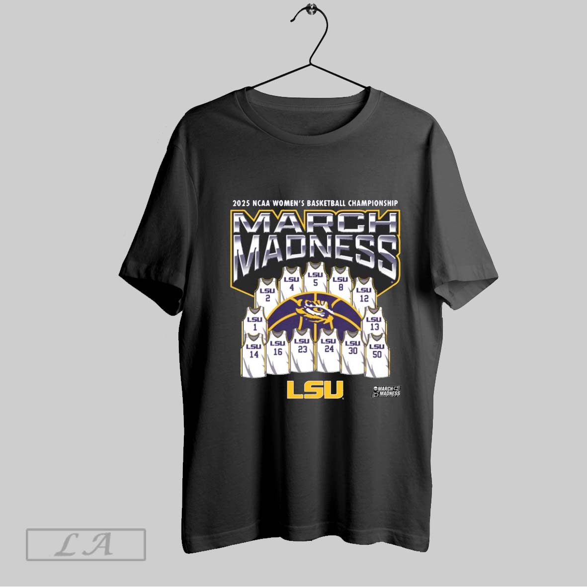 Top Lsu Tigers Ncaa Womens Basketball Championship Jersey Team March Madness 2025 Logos T Shirt Sweatshirt Hoodie Shirt