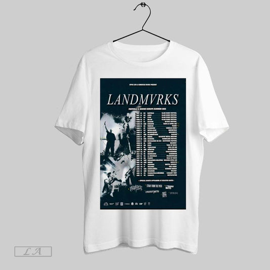 Top Landmvrks Festivals And Shows Europe Summer Tour May 24 2025 Uk Hatfield Slam Dunk Festival Poster T Shirt Sweatshirt Hoodie Shirt