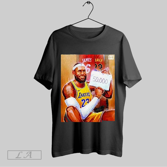 Top Lebron Becomes First Player In Nba History To Score 50k Career Points 2025 T Shirt Sweatshirt Hoodie Shirt