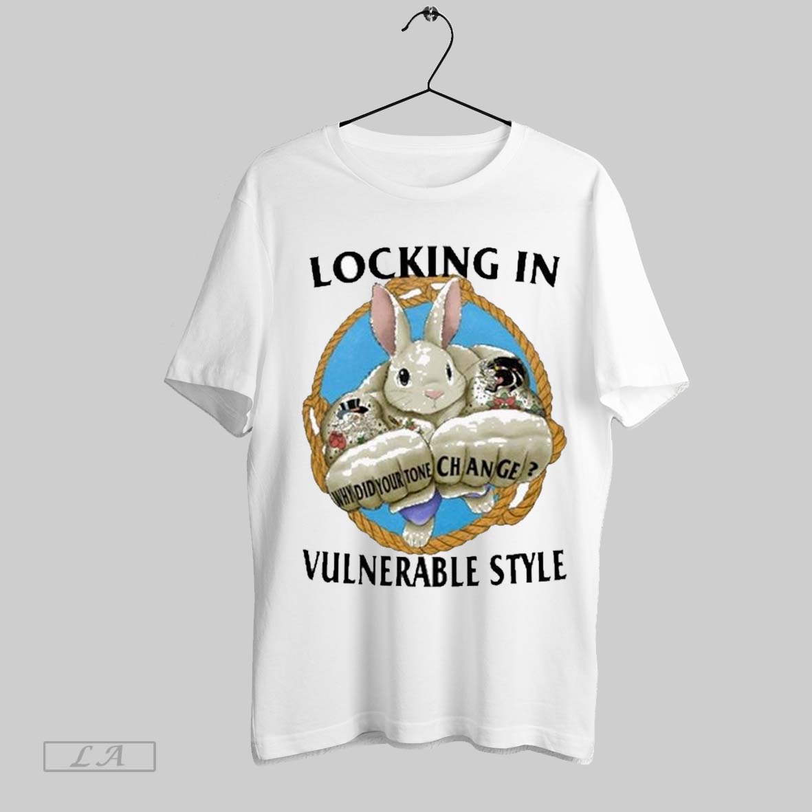 Top Locking In Vulnerable Style Why Did Your Tone Change Rabbit T Shirt Sweatshirt Hoodie Shirt