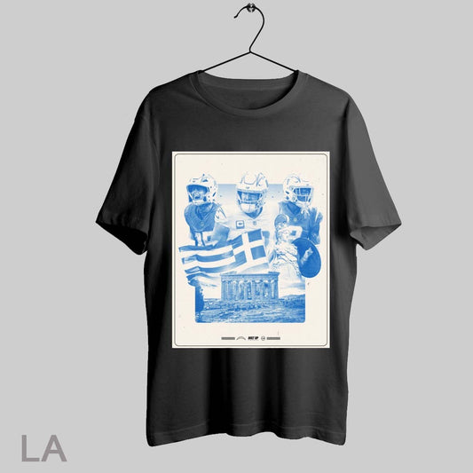 Top Los Angeles Chargers Ladd Mcconkey Justin Herbert Derwin James Jr Awarded International Marketing Rights To Greece Poster T Shirt Sweatshirt Hoodie Shirt