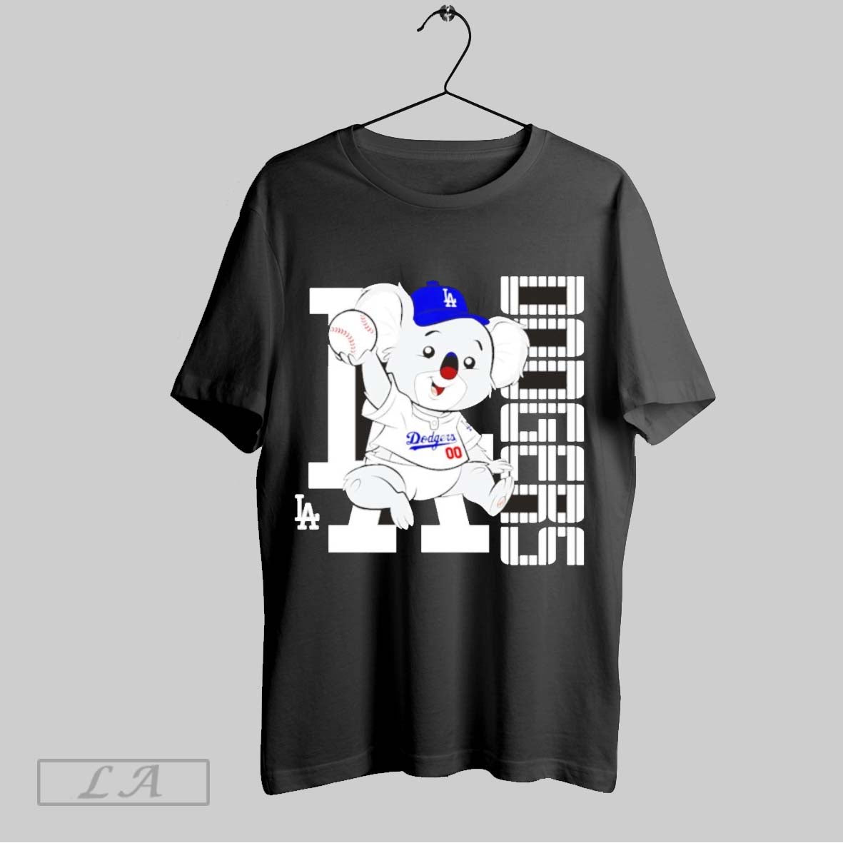 Top Los Angeles Dodgers Blue Baby Mascot Funny T Shirt Sweatshirt Hoodie Shirt