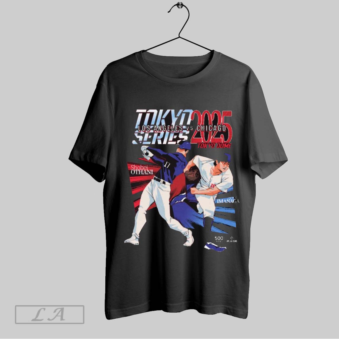 Top Los Angeles Dodgers Shohei Ohtani Vs Chicago Cubs Shota Imanaga 2025 Tokyo Series Tokyo Dome Painting T Shirt Sweatshirt Hoodie Shirt