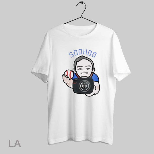 Top Los Angeles Dodgers Team Photographer Jon Soohoo Cartoon Painting T Shirt Sweatshirt Hoodie Shirt