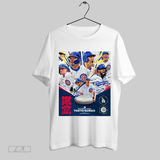 Top Los Angeles Dodgers Vs Chicago Cubs Set An Alarm And Wake Up For The Mlb World Tour Tokyo Series Poster Sweatshirt Tee Shirt