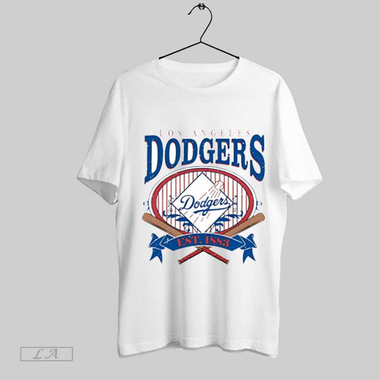 Top Los Angeles Dodgers Est 1883 Vintage T Shirt Sweatshirt Hoodie Shirt