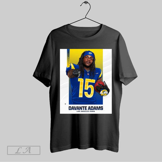 Top Los Angeles Rams Football Nfl Davante Adams Las Newest Star Painting Poster T Shirt Sweatshirt Hoodie Shirt
