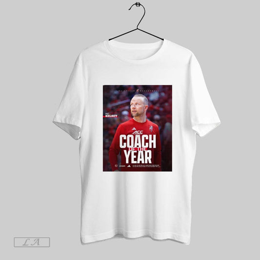 Top Louisville Cardinals Mens Basketball Pat Kelsey Is The Acc Coach Of The Year Signature Poster T Shirt Sweatshirt Hoodie Shirt