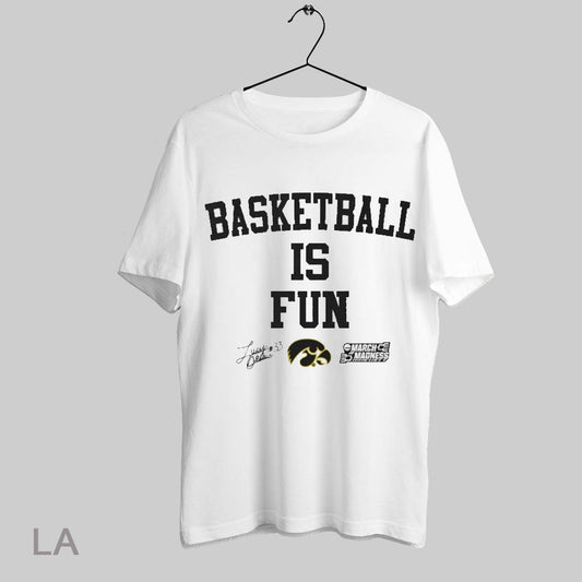Top Lucy Olsen Iowa Hawkeyes Basketball Is Fun 2025 Ncaa March Madness Signature T Shirt Sweatshirt Hoodie Shirt