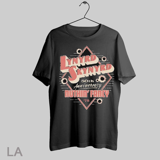 Top Lynyrd Skynyrd 50th Anniversary Nuthin Fancy Diamond Shooter 75 T Shirt Sweatshirt Hoodie Shirt