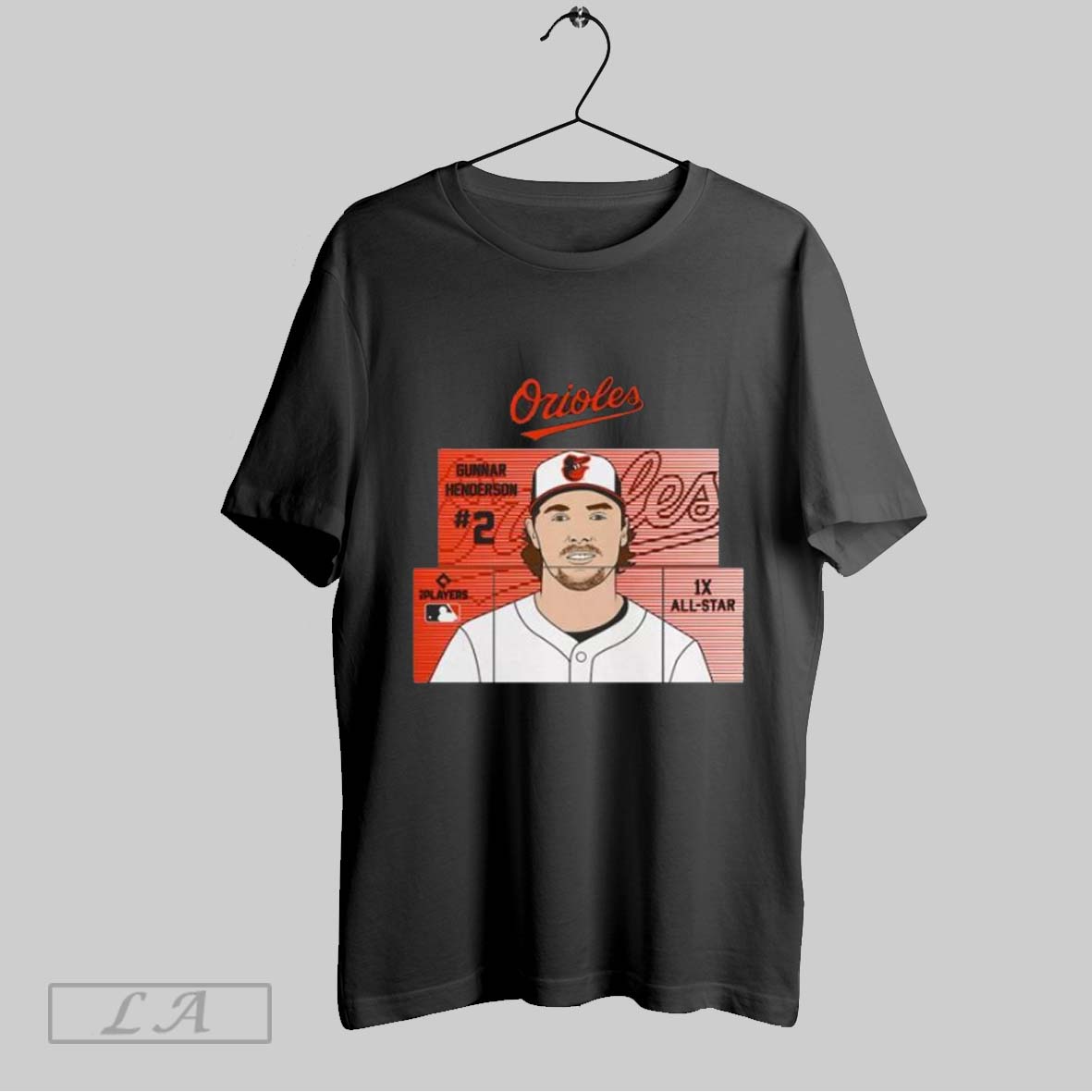 Top Mlb 2025 Team Baltimore Orioles Baseball Gunnar Henderson 1x All Star Painting T Shirt Sweatshirt Hoodie Shirt