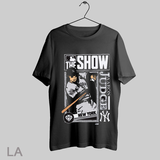 Top Mlb The Show Aaron Judge New York Yankees 2025 T Shirt Sweatshirt Hoodie Shirt