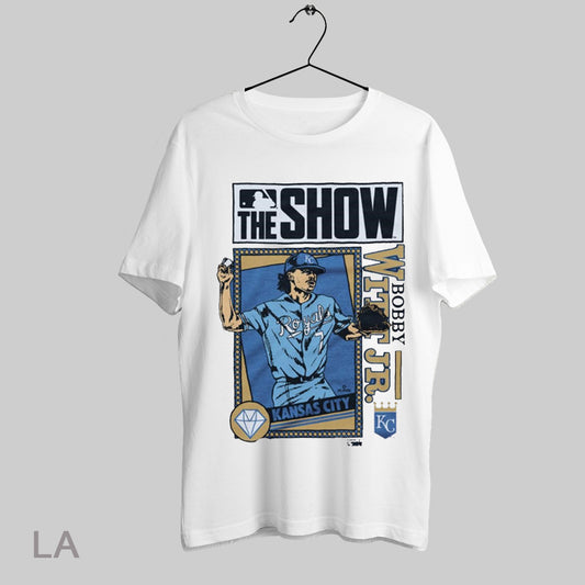 Top Mlb The Show X Homage Kansas City Royals Bobby Witt Jr T Shirt Sweatshirt Hoodie Shirt