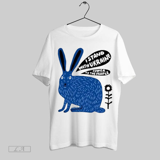 Top Martha Rich I Stand With Ukraine Power To The People Bunny T Shirt Sweatshirt Hoodie Shirt