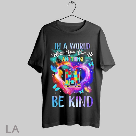 Top Maryland Terrapins In A World Where You Can Be Anything Be Kind Heart Butterfly T Shirt Sweatshirt Hoodie Shirt