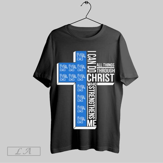 Top Memphis Tigers I Can Do Christ All Things Through Who Strengthens Me T Shirt Sweatshirt Hoodie Shirt