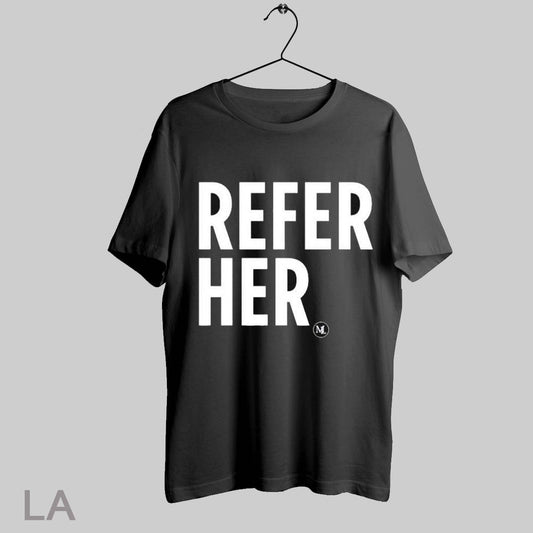 Top Michele Lopez Wearing Refer Her T Shirt Sweatshirt Hoodie Shirt