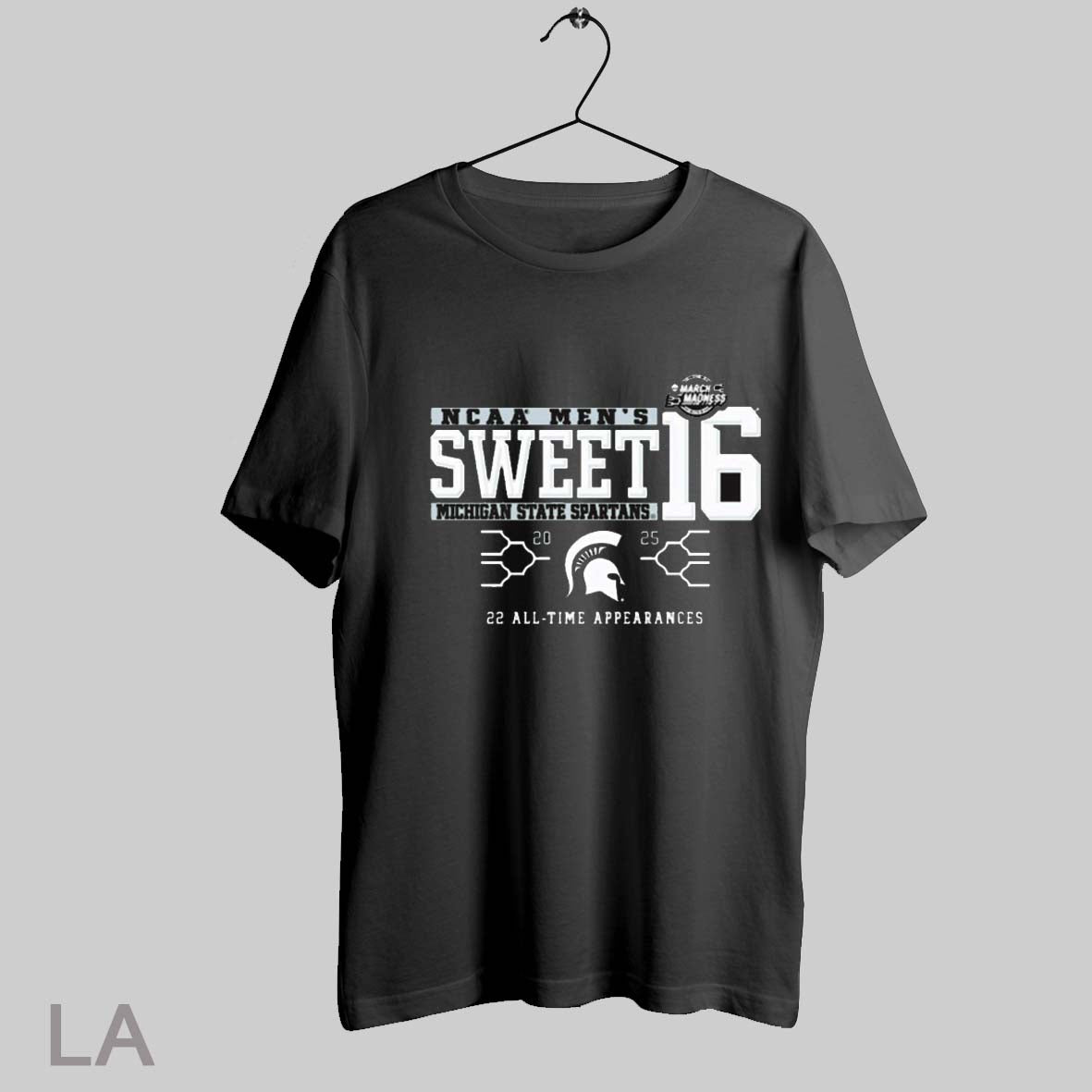 Top Michigan State Spartans Basketball 2025 Ncaa Mens Mbb Sweet 16 Bound March Madness 22 All Time Appearances T Shirt Sweatshirt Hoodie Shirt