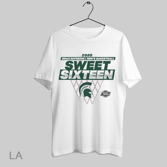 Top Michigan State Spartans Ncaa Division I Mens Basketball Sweet Sixteen March Madness Traditional 2025 T Shirt Sweatshirt Hoodie Shirt