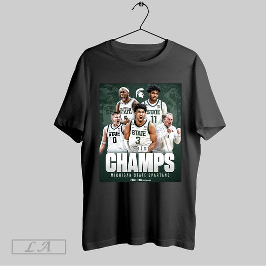 Top Michigan State Is The Big Ten Champion For 2024 2025 T Shirt Sweatshirt Hoodie Shirt